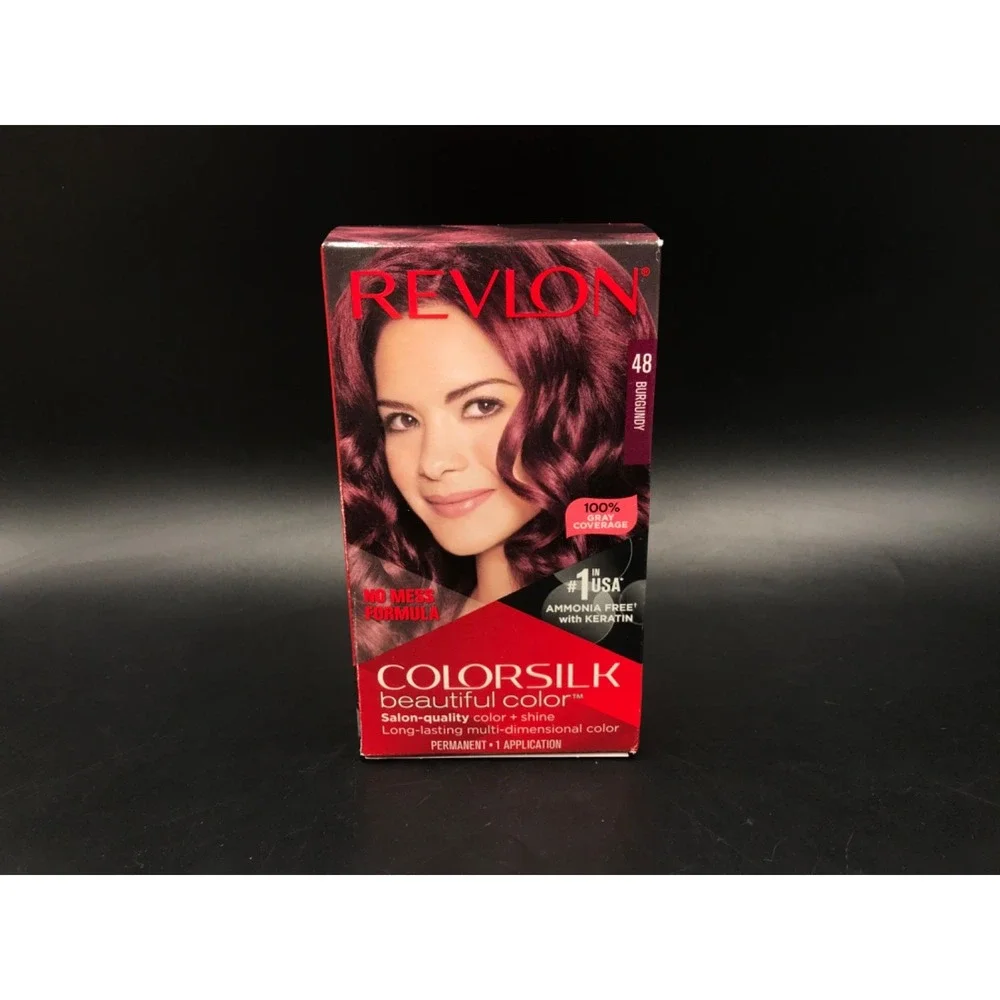 Revlon Color Silk with Bond Repair Complex, #48 Burgundy (Pack of 1)